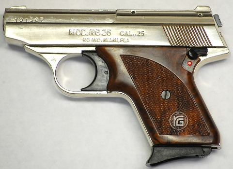 A .25-caliber RG25 handgun