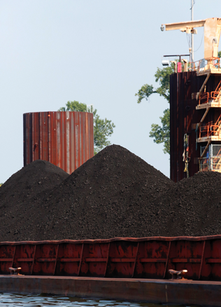 A coal shipment at TVAs Allen Fossil Plant