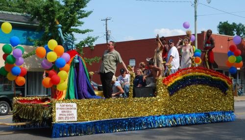 A Crossroads float from the 2009 Mid-South Pride parade.