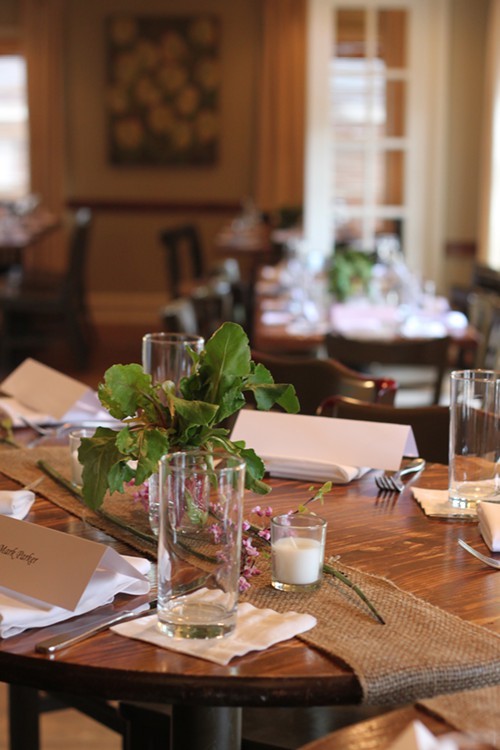 An elegant table setting for the Friends of James Beard Dinner.