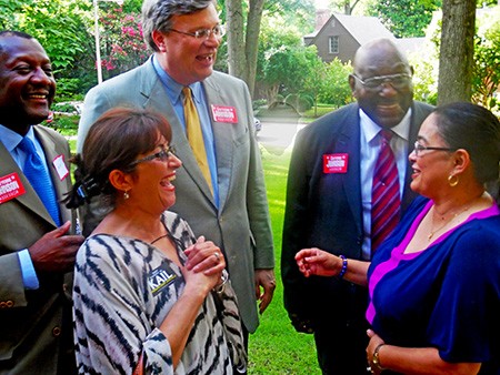 Assessor Johnson (eright) got some positive feedback from a good turnout at her fundraiser.