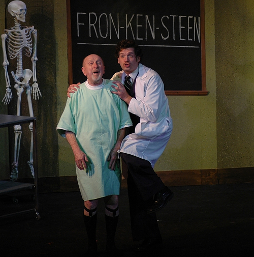 Barry Fuller and Marques Brown in the multiple Ostrander-winning musical Young Frankenstein