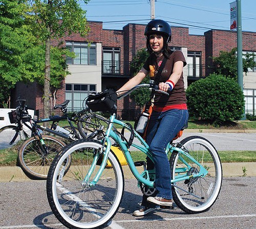 Bianca Phillips at last years Bike-to-Work Day