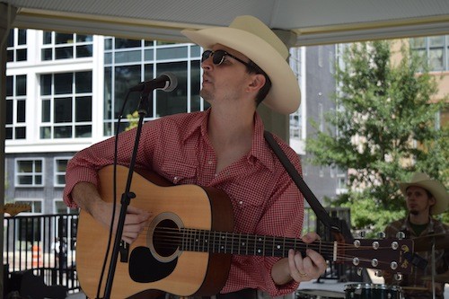 Big Barton performing at the food truck rodeo