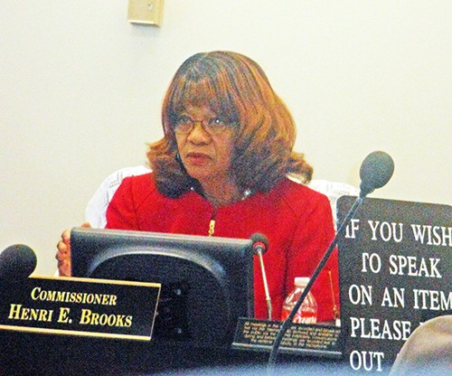 Brooks at Mondays Commission meeting