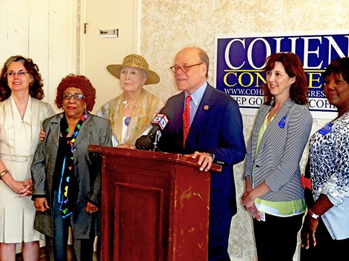 Cohen with womens group on Monday