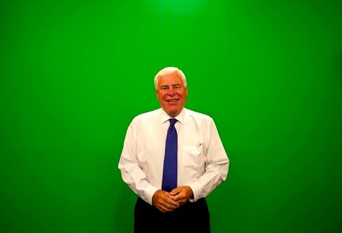 Dave Brown, who has been a Weatherman for Action News 5 for 36 years, jokes that aspiring weather-people also shouldn’t forget to take the class “Waving at a Green Screen 101.”