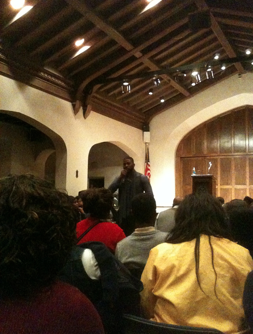 David Banner speaking at Rhodes