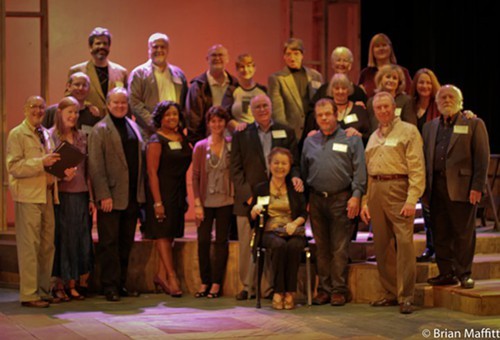 Dorothy (front, seated) at the Nicholas Nickleby reunion.