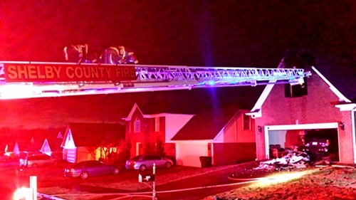 Firefighters put down a blaze early Friday morning at a Cordova home on Far Drive. Firefighters put down a blaze early Friday morning at a Cordova home on Far Drive.