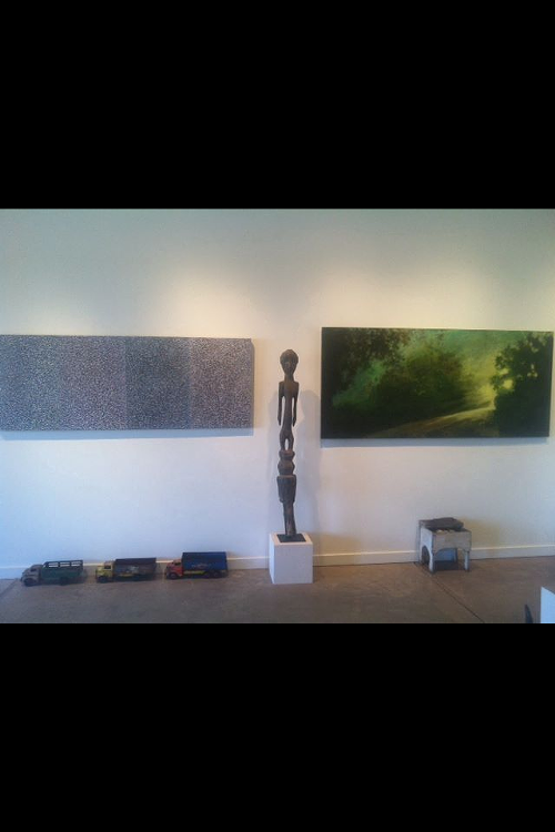 Installation shot (from left: Sheldon Krevit, African Art, Pam Cobb)