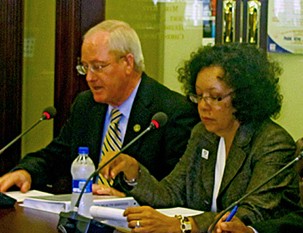 Kennedy and Madlock at Wednesdays committee meeting