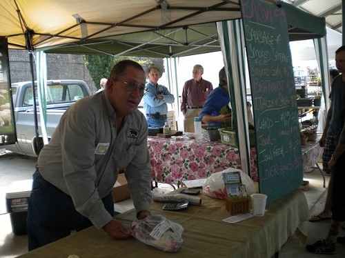 Mark Newman at the Memphis Farmers Market