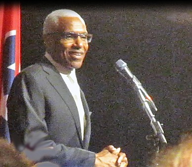 Mayor A C Wharton at state Democrats Jackson Day Dinner