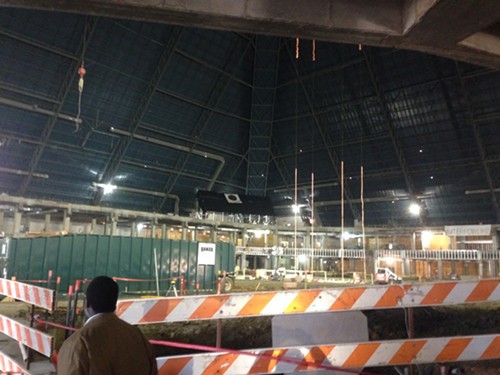 Memphis leaders and media members got a tour and a construction update on the Bass Pro Shops project inside the Pyramid Tuesday.