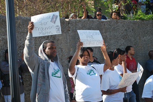 More Justice for Trayvon signs