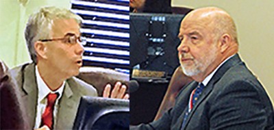 Mulroy (l), Holden during Wednesdays budget session Mulroy (l), Holden during Wednesdays budget session