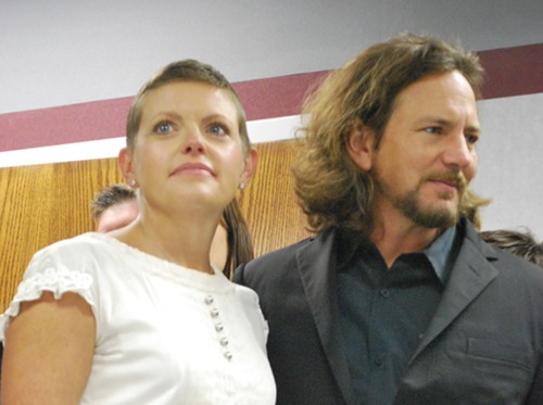 * Natalie Maines and Eddie Vedder showed up to support the West Memphis Three.