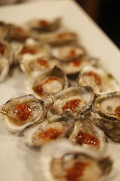 Oysters at Cochons Bloody Mary Tailgate at Sweet Grass.