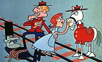 Poor Snidely Whiplash. He was probably raised in a single parent home without a man to teach him man things.