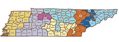 Proposed congressional districts