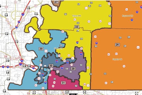 Proposed state Senate districts, Shelby County