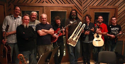 Rick Steff, Greg Morrow, Sam Shoup, Steve Selvidge, Alvin Youngblood Hart, Luther Dickinson, Keving Houston, and Daniel Lynn