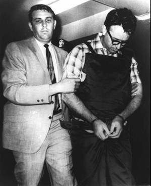 The famous picture, circa 1968,  of a newly arrested Ray in the custody of then Sheriff Bill Morris. What else might be on the newly discovered videos?