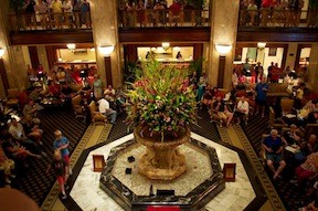 The Peabody attracts many viewers daily to see the ducks walk the red carpet.