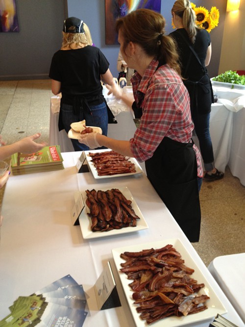 Whole Foods BLT Bar with three kinds of bacon.